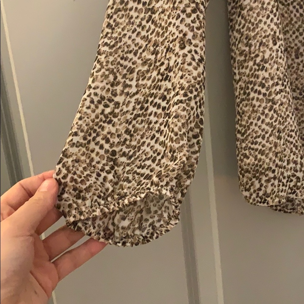 Button Down Blouse With Tie Neck - image 2